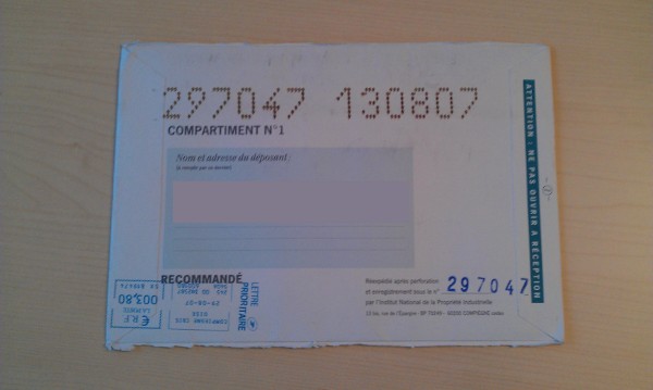 Enveloppe soleau